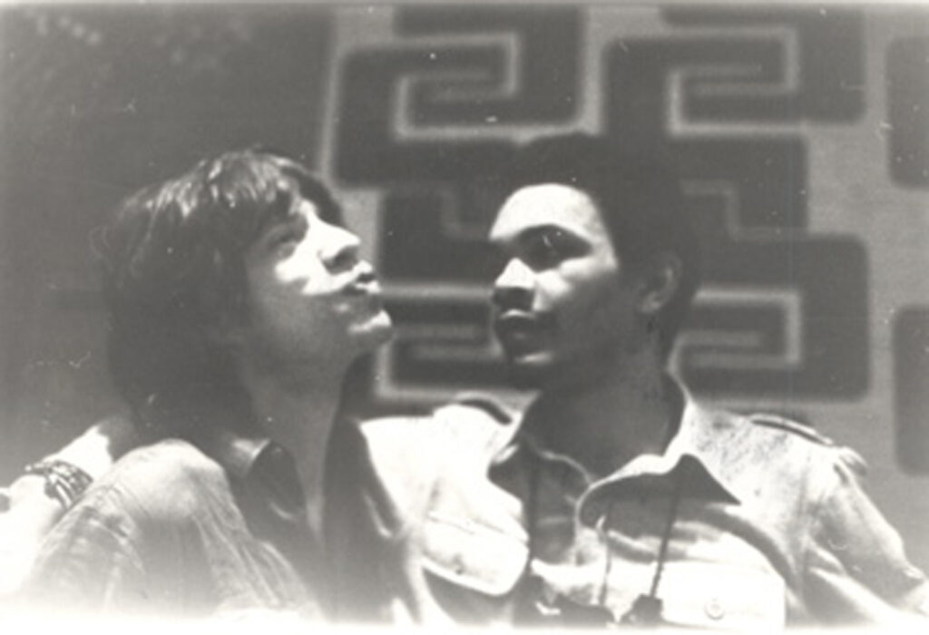 Sugar Blue ir Mick Jagger. Paryžius 1978